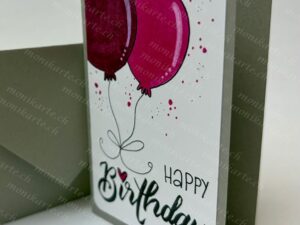 Happy Birthday Ballon/Herz (A7)