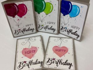 Happy Birthday Ballon/Herz (A7)